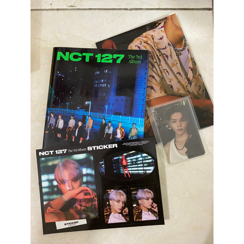 NCT 127 3rd Album Sticker Seoul City PB Unsealed PC Taeyong Sticker Jungwoo