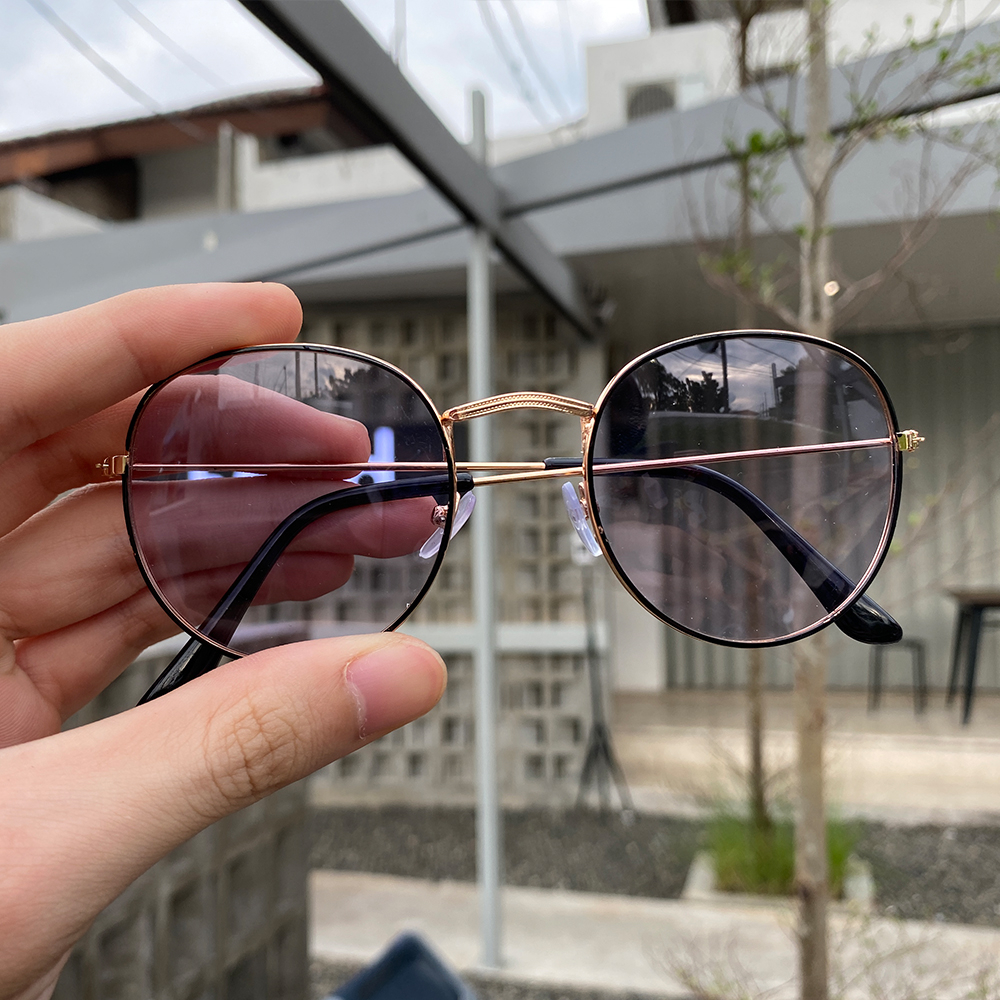 Kacamata Model Retro 3447 PHOTOCROMIC ANTI RADIASI UV Lensa Berubah warna Sunglass, Oval Korea Fashion