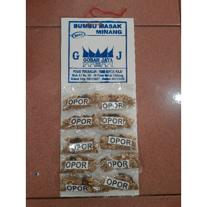 

Bumbu Opor - Bumbu Masak Minang Gobah Jaya