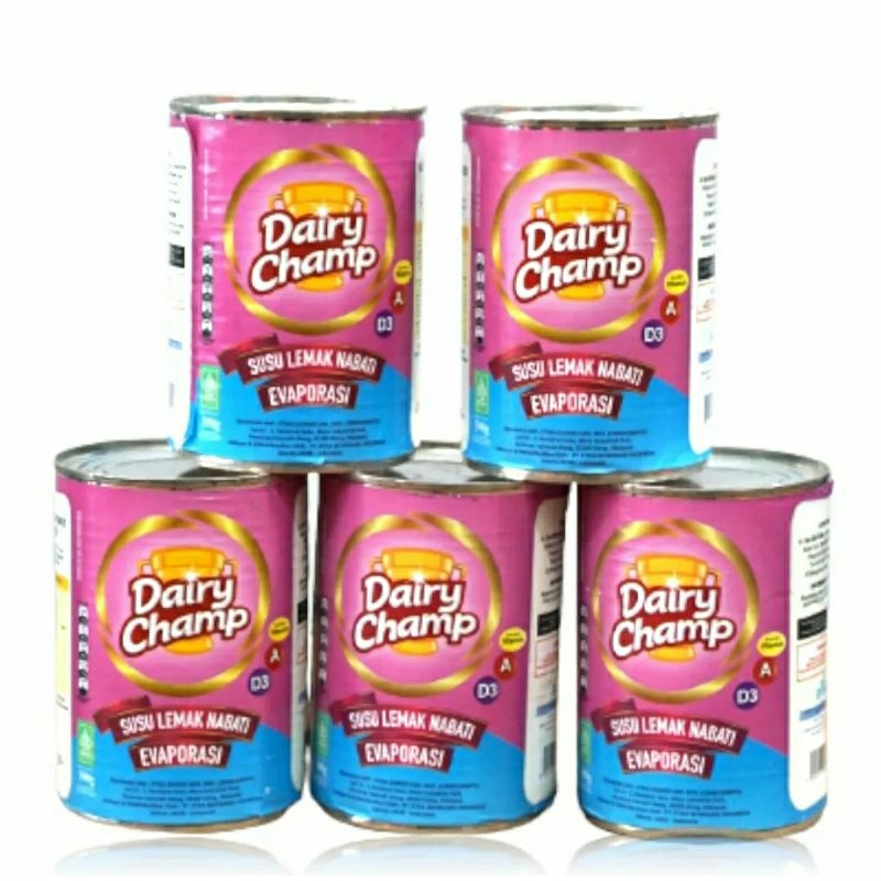 

Susu Lemak Nabati Evaporasi Dairy Champ 390 Ml