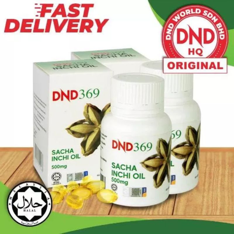 DND 369 Sacha Inchi Oil 500mg softgel 60s (Dr Noordin Darus) HALAL