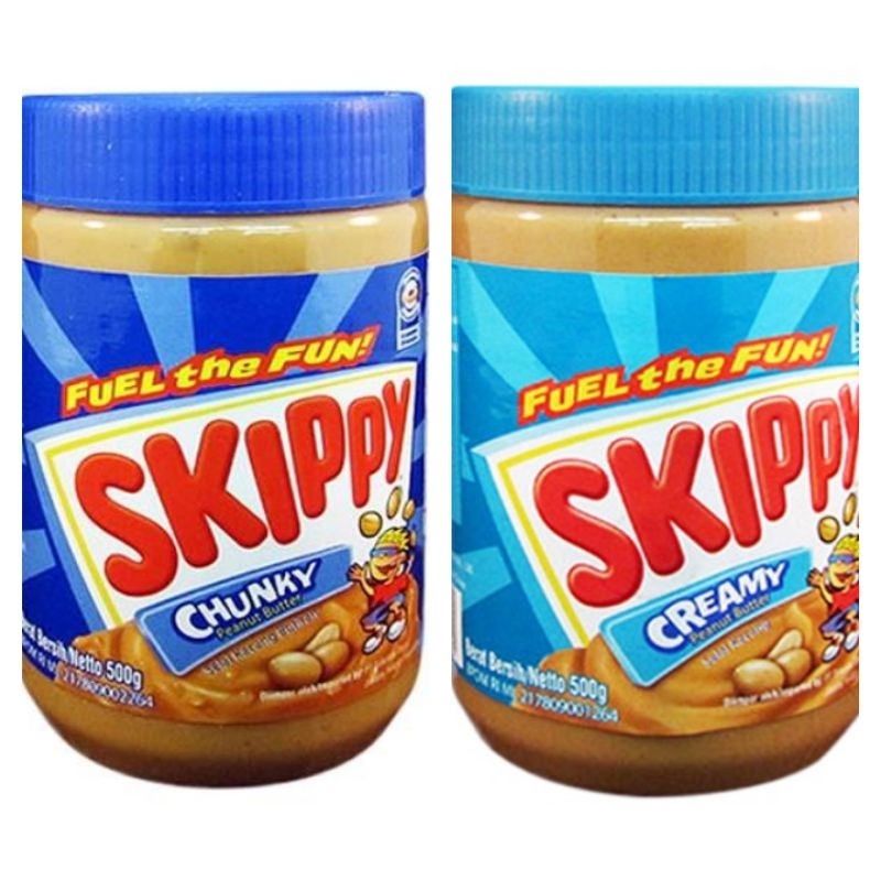 SKIPPY PEANUT BUTTER CREAMY/ CHUNKY 500GR