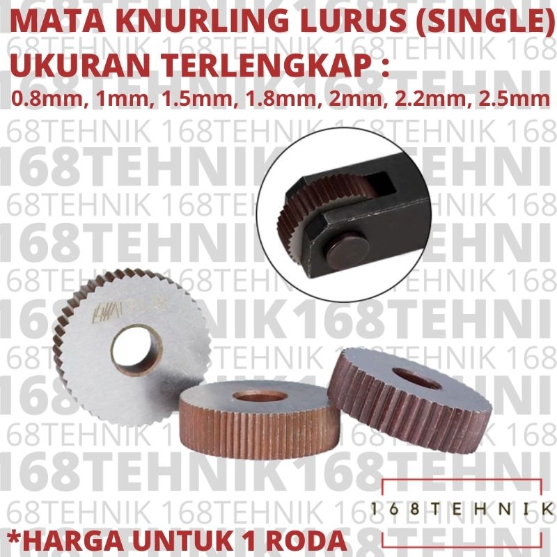 RODA KNURLING 0.6MM / MATA KNURLING 0.6MM / KNURLING 0.5MM LURUS SATU RODA