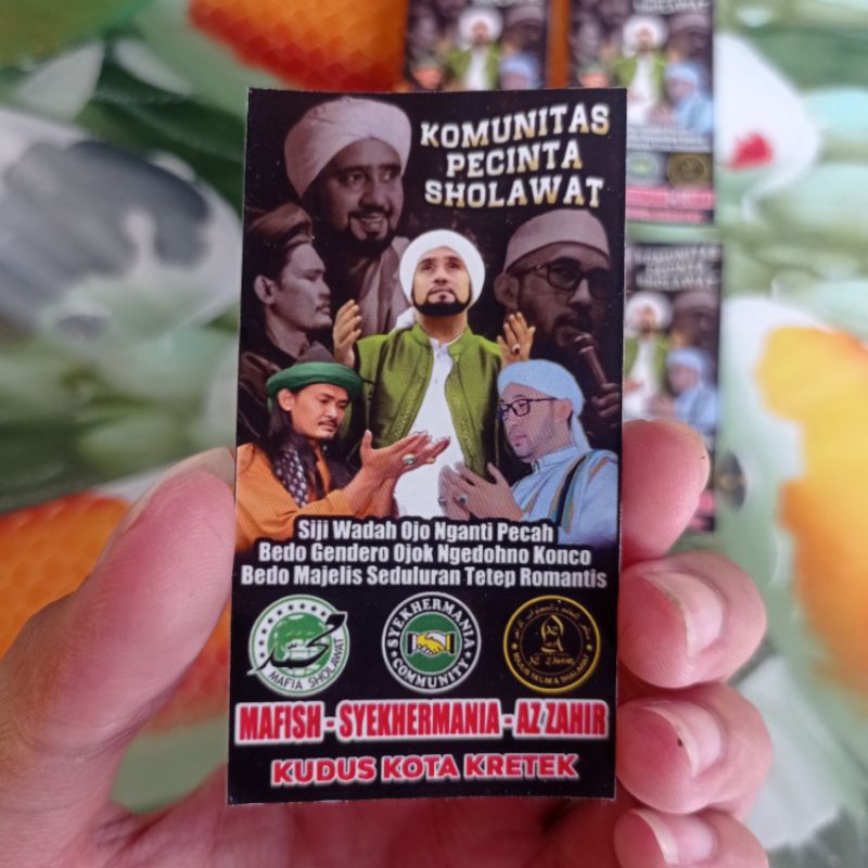 

(Minimal Order 10 pcs) Stiker Vynil Komunitas Pecinta Sholawat, Syekhermania, Mafia Shalawat, AZ ZAHIR, Tahan Air, Tahan Lama