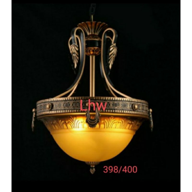 Lampu gantung teras klasik uk 40cm  dekorasi balkon,ruang tamu,cafe,hotel 398