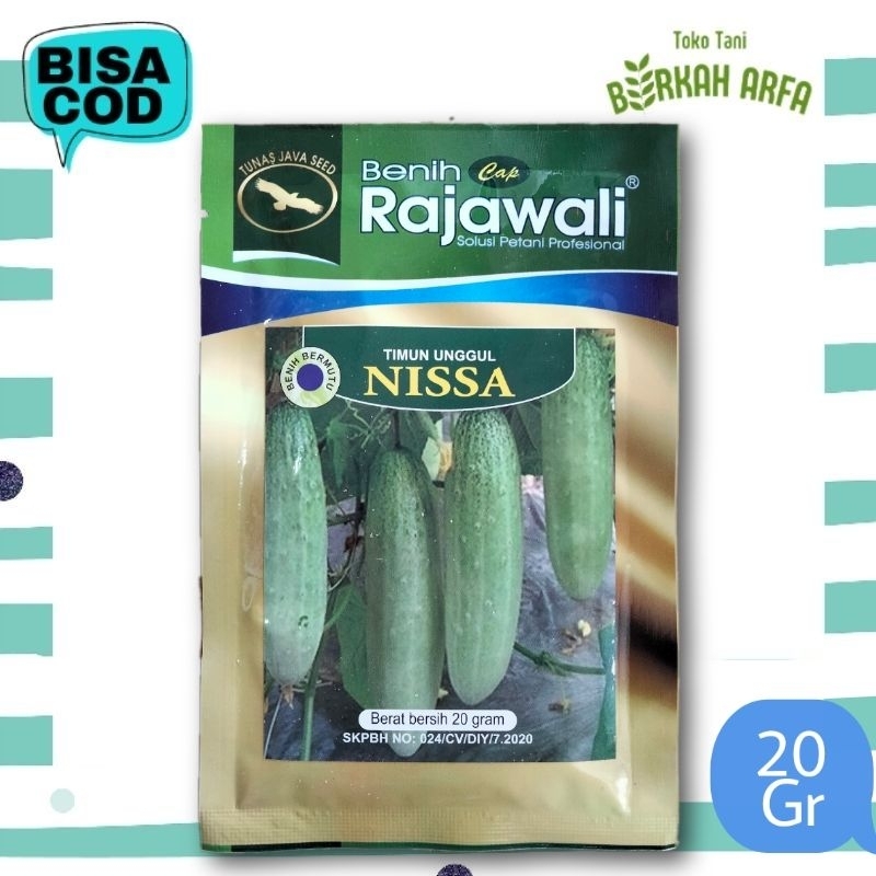 Benih Timun Nissa 20 Gram Cap Rajawali