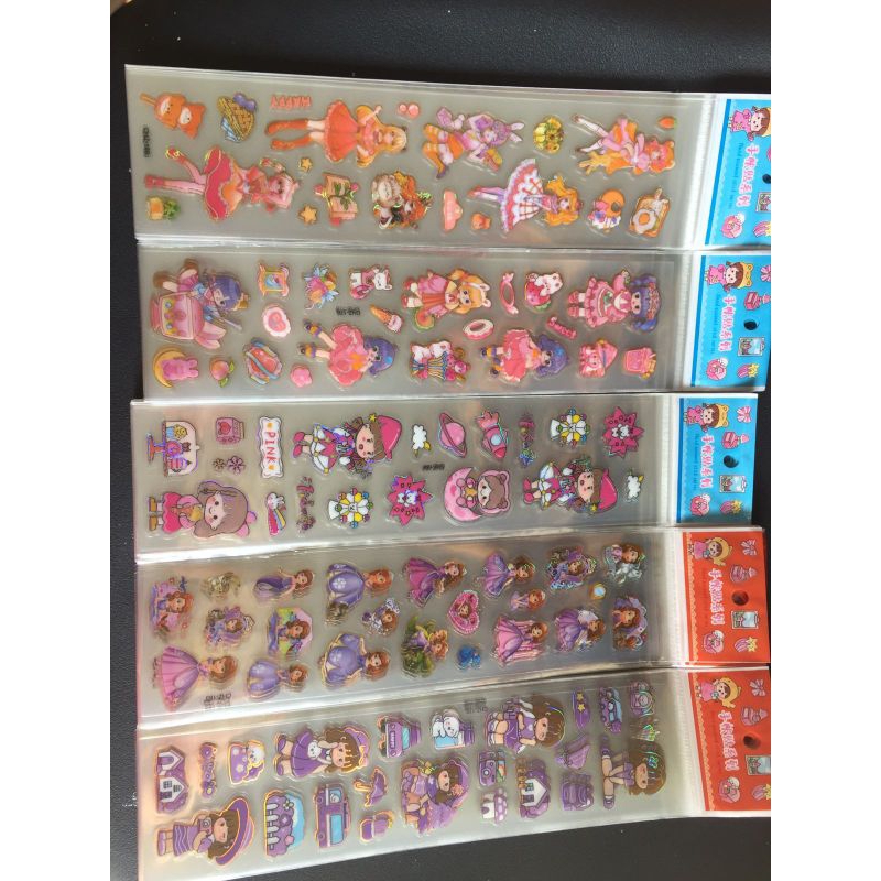 

20 Lembar sticker panjang transparan sticker diary momo imut