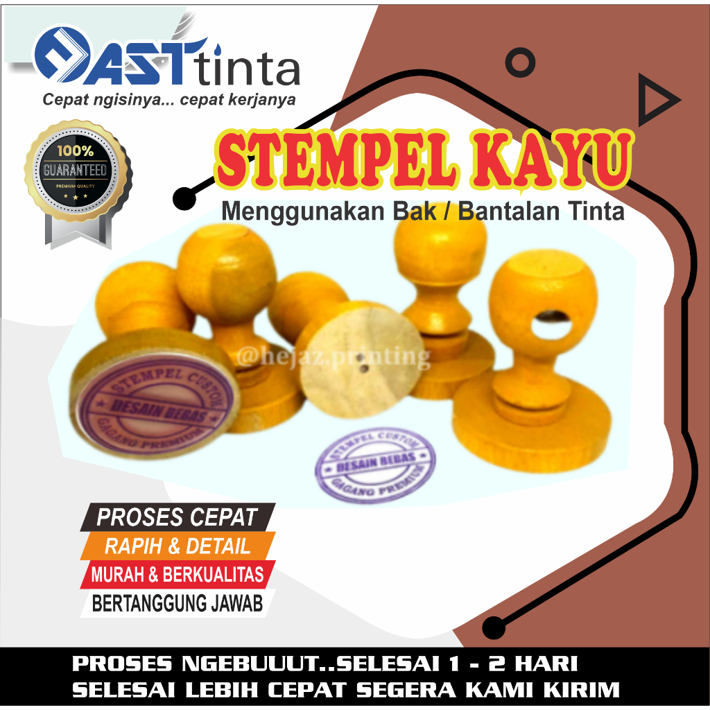 

Stempel Kayu I Stempel Manual I Stempel Biasa Express 1-2 hari jadi Desain Custom