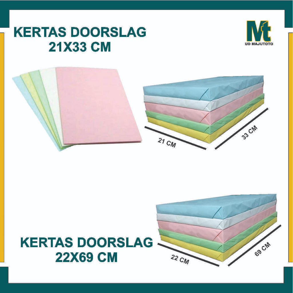 Kertas Doorslag 40 lembar 22x69 dan 33x21 Paper Bungkus Packing Baju Hijab Jilbab