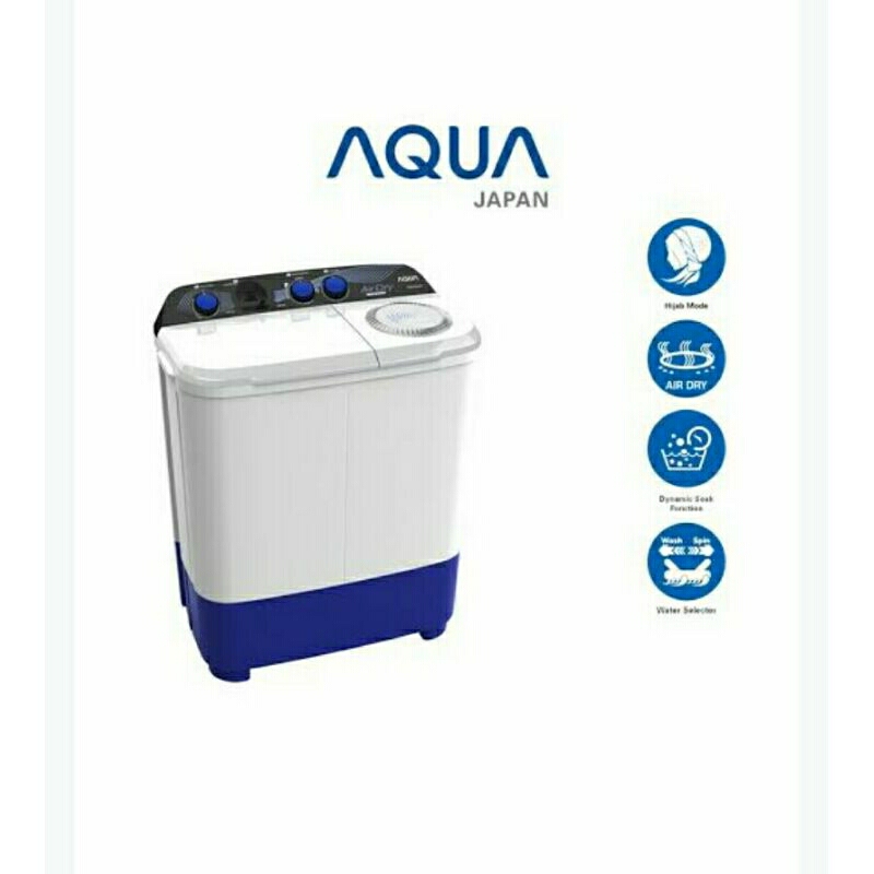Mesin cuci 2tabung Aqua-sanyo 7kg Garansi 5thn #cirebonkota#