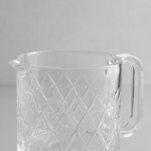 Reggio Stackable Cocktail Glass 600ml - Diamond Cut / Gelas Minum Cantik Minimalis