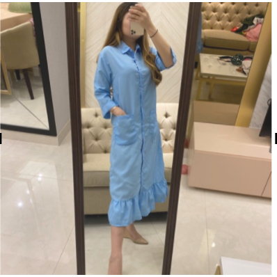 Tunik ruflle rumbai/tunik