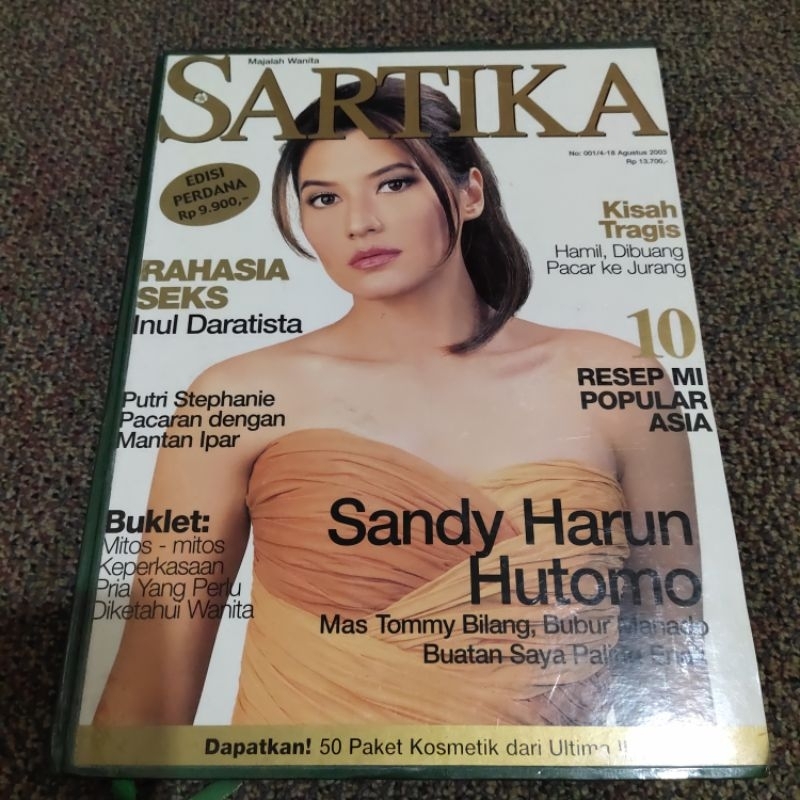 Majalah Bundel Sartika No 01/4-18 Agustus 2003 Cover Tamara Bleszynki