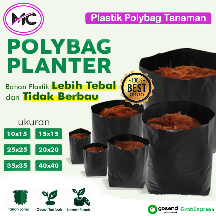 Plastik Polybag Tanaman Besar Polibag Lentur Awet  Media Semai Benih Pohon Sayuran Buah