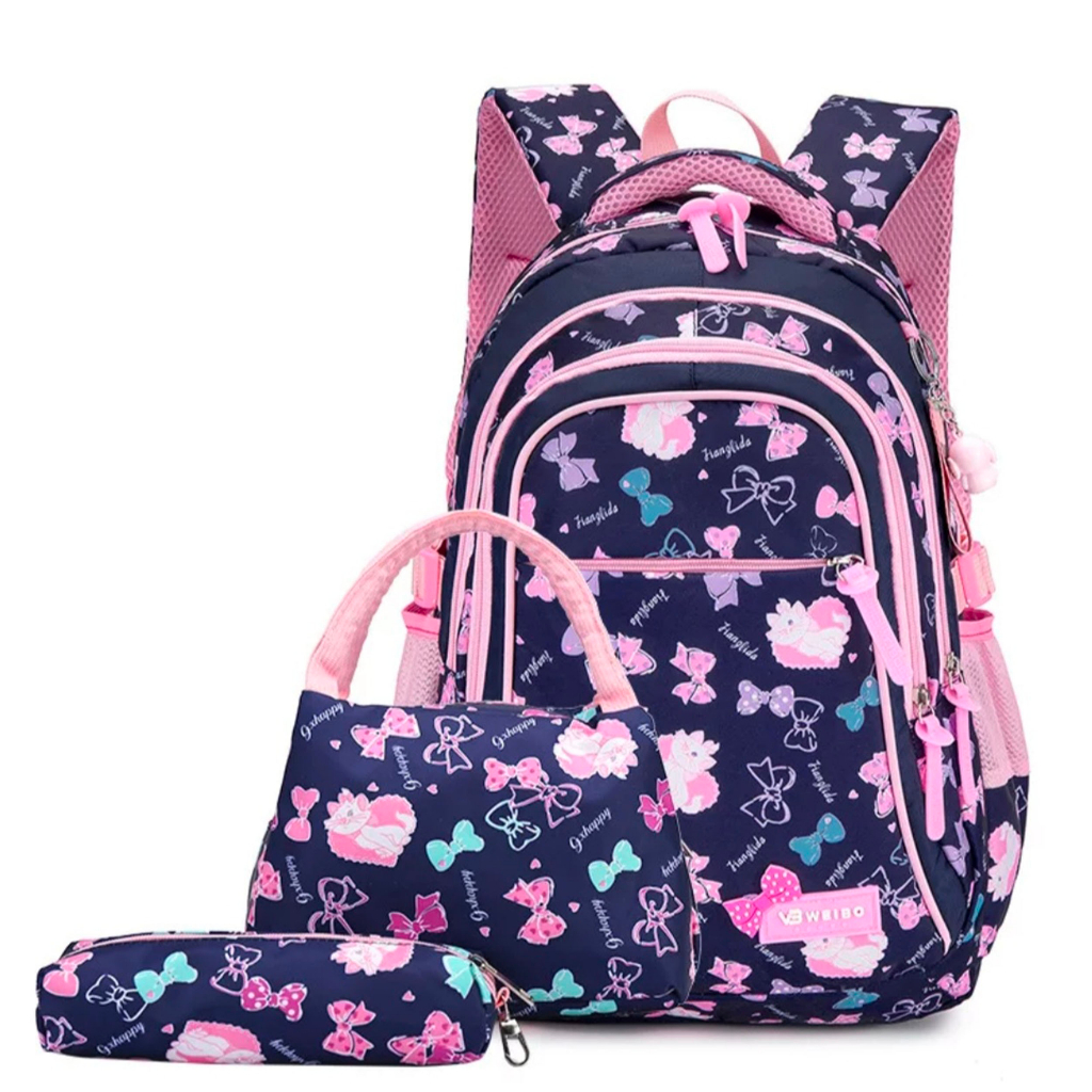 WWH10 Tas Anak Perempuan Sekolah SD Ransel 3D Timbul Size 16&quot; Besar Girl Impor MKT