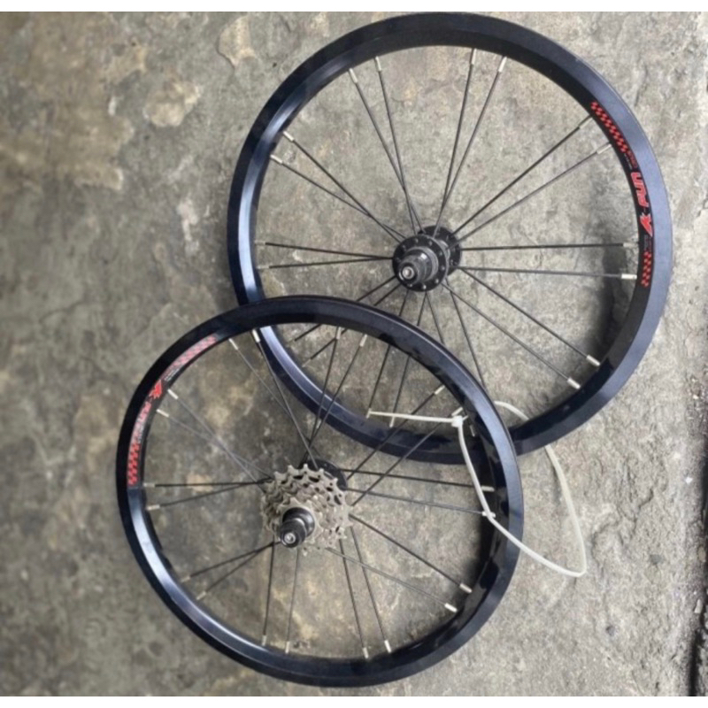 wheelset litepro 16 inch 5 speed include sprocket cog 5 speed external