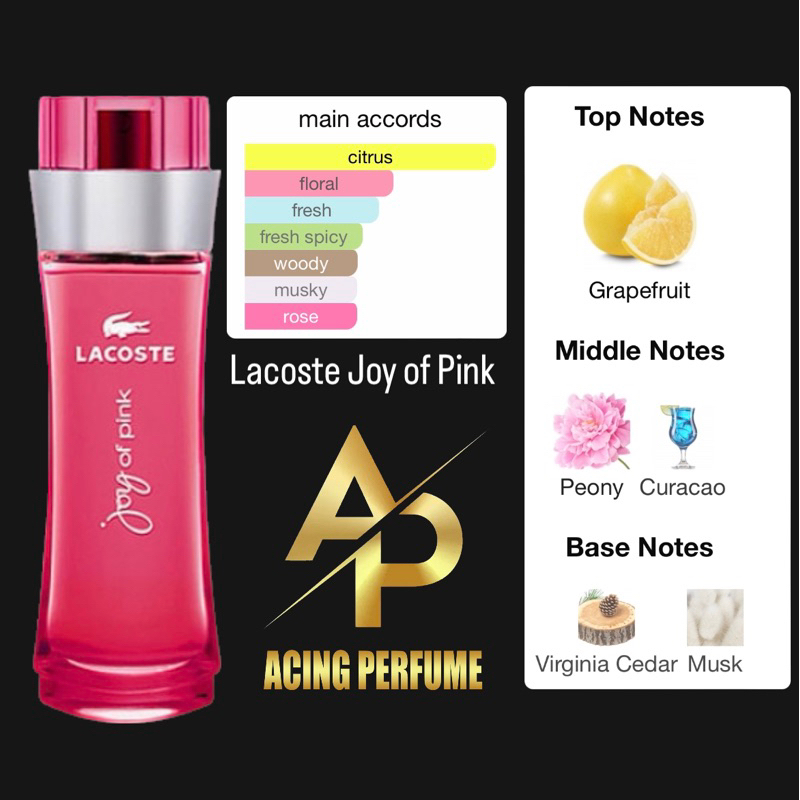 parfum isi ulang Lacoste joy of pink