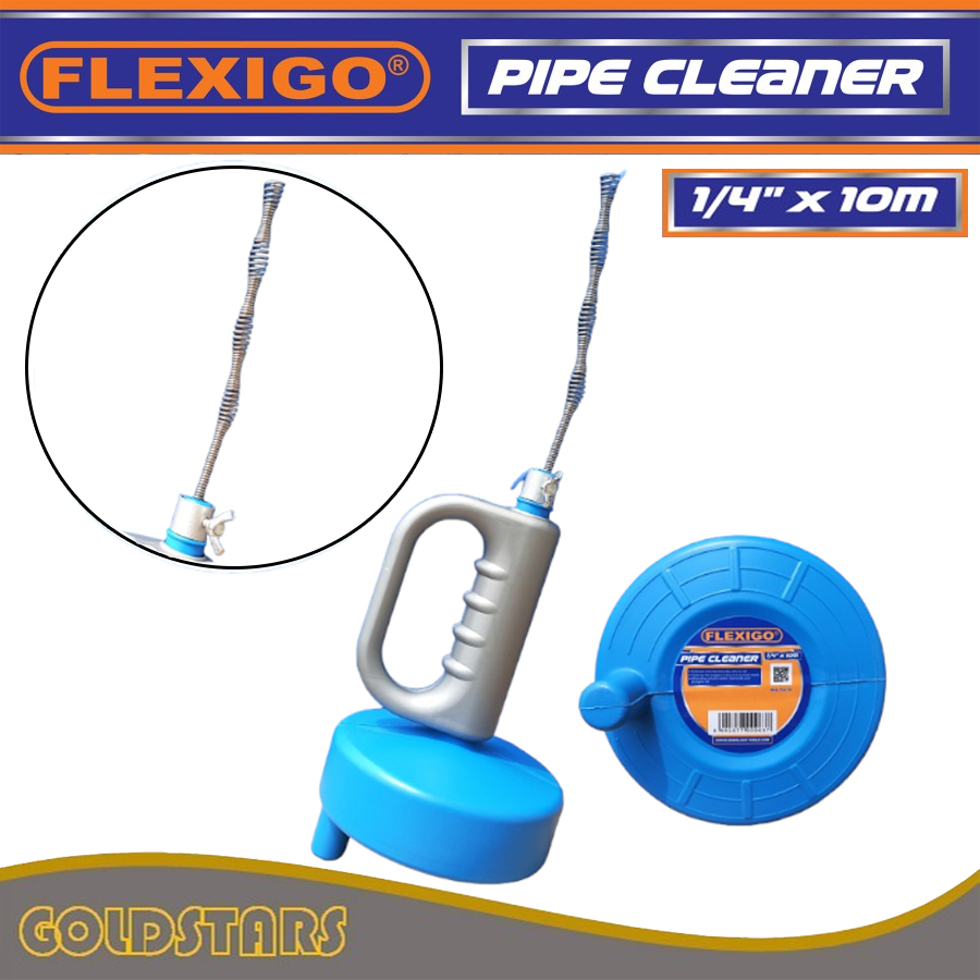 Pipe Cleaner 10 Meter x 1/4&quot; Pembersih Pipa Mampet / Flexigo flex Sling