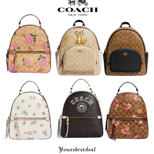 COACH Medium Ladies PVC With Leather Backpack C5671 C7317 C3011  C3054 C1804 CB871