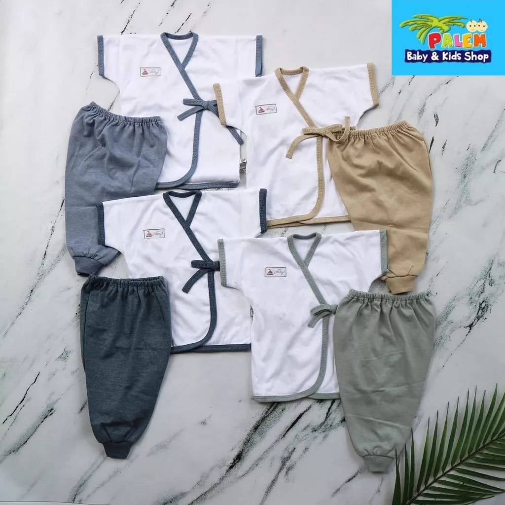 nary setelan pendek , panjang , baju pendek+celana panjang kimono bayi newborn isi 4pcs/2PCS