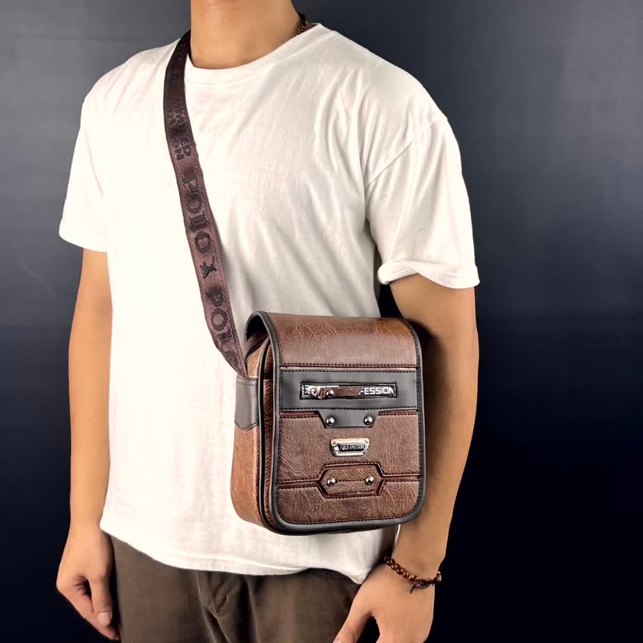 POLO AMSTAR - 2 UKURAN Tas Selempang Pria 8 &amp; 9 Inch