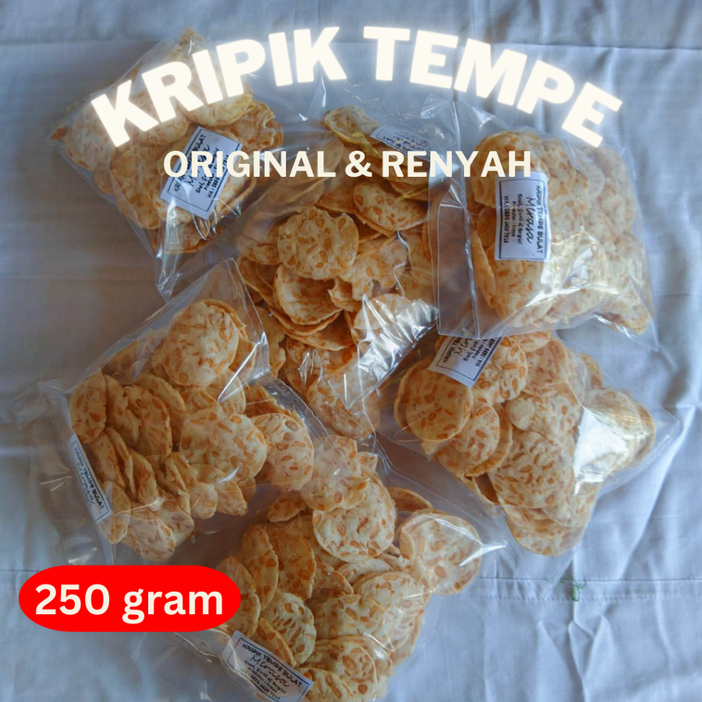 

kripik tempe 250 gram - Camilan Gurih dan Lezat