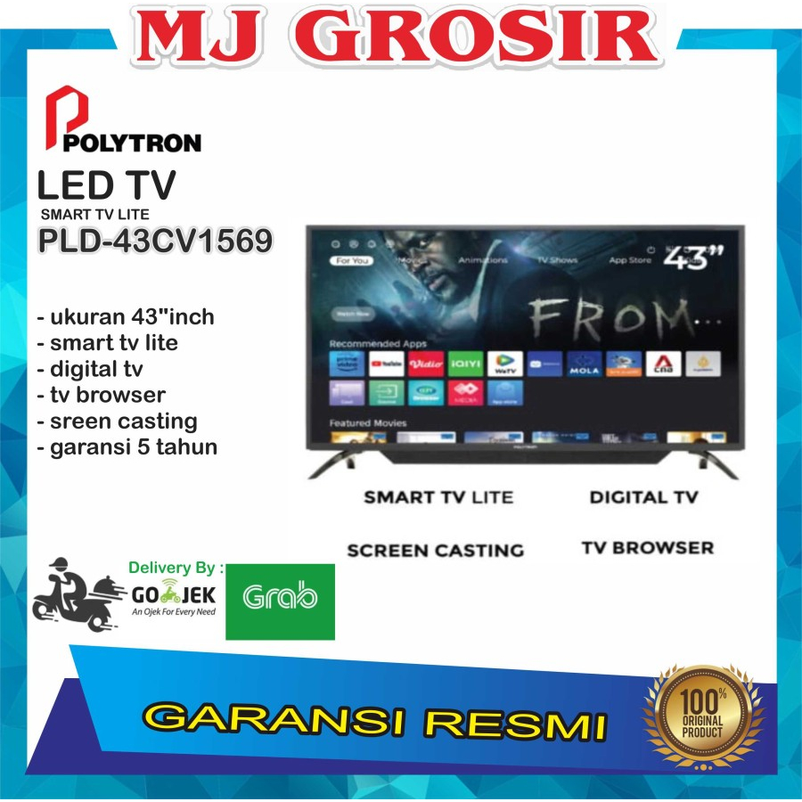 LED TV POLYTRON 43&quot; 43CV1569 43 INCH SMART TV