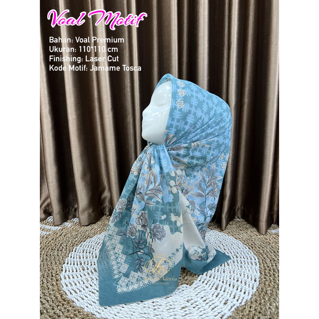 Kerudung Segi Empat Motif Deenay Lasercut KW Hijab Segiempat Motif Terbaru Pasar Hija'b