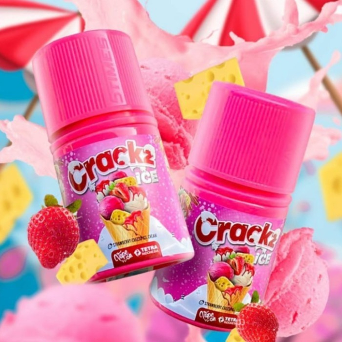 2023 LIQUID CRACK ICE STRAWBERRY CHEESE ICE CREAM 60ML