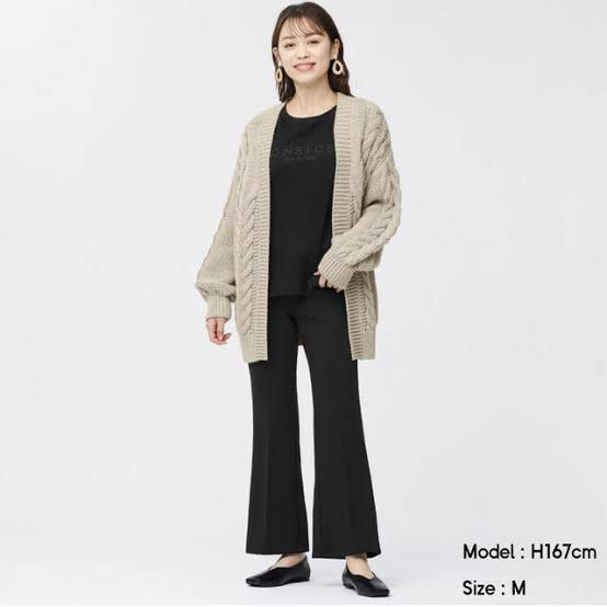 GU Uniqlo 2ways Stretch Flare Pants