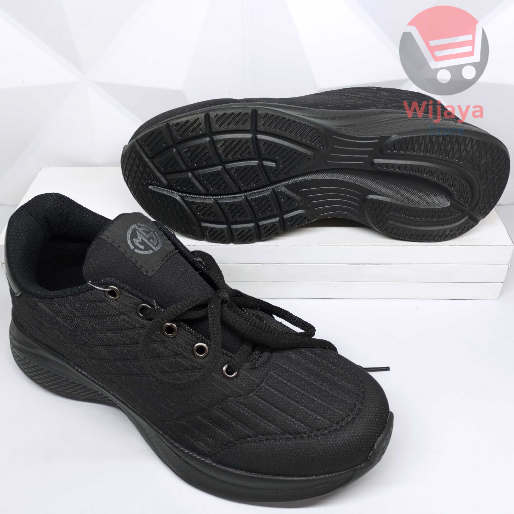 Sepatu Sekolah Hitam Putih 37-43 MS Sol Phylon Ringan Kombinasi Kualitas dan Kenyamanan