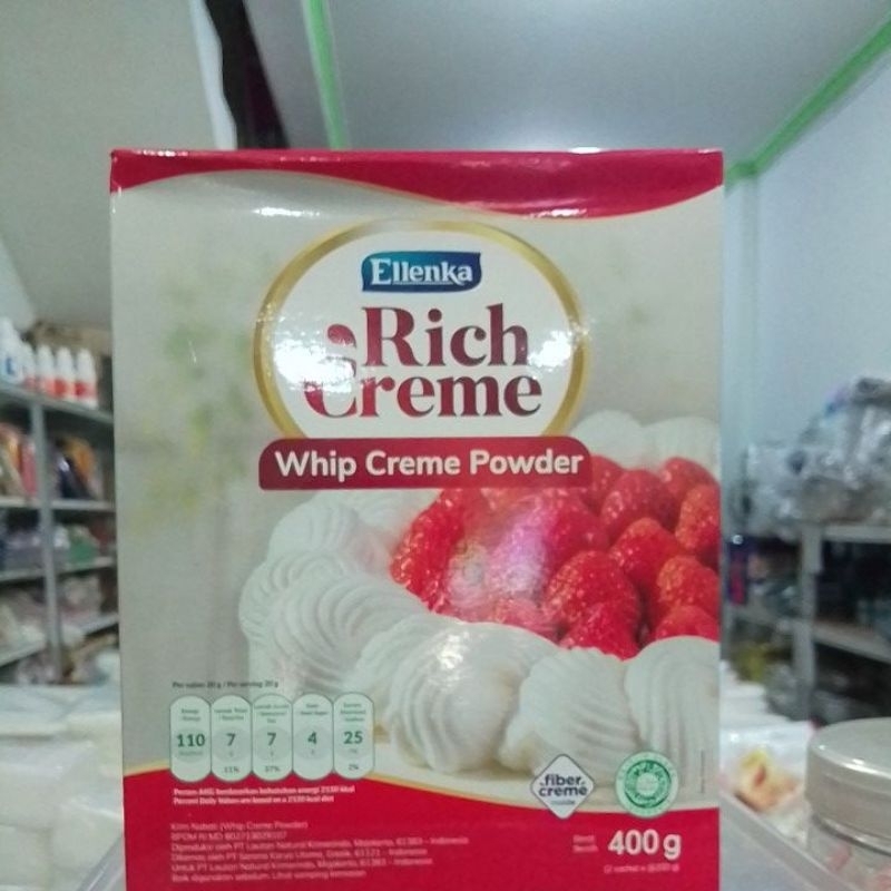 

Ellenka Rich Creme whip cream powder 400gr dan 200gr / whip cream / creme powder