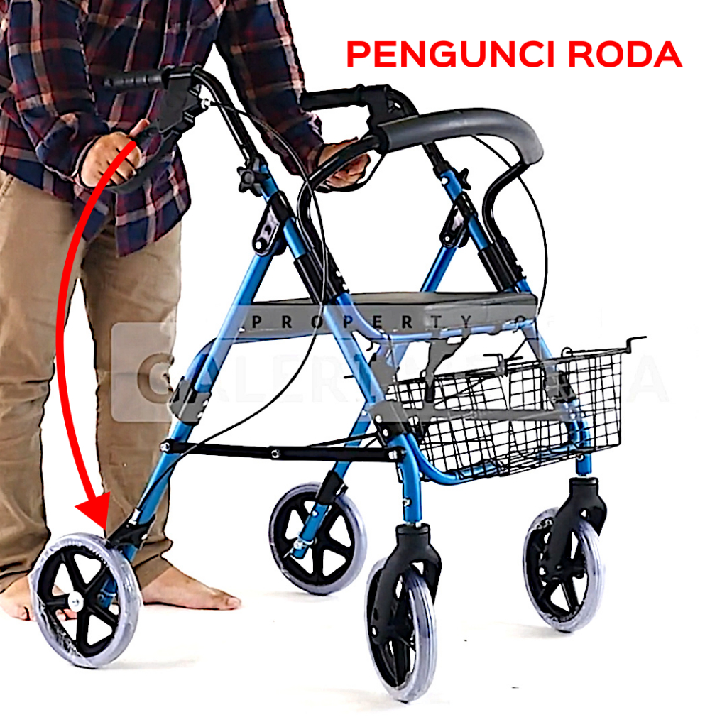 Alat Bantu Jalan Rollator Onemed FS965LH-1 A3 / FS-965LH / FS 965 LH - Alat Bantu Jalan Orang Tua