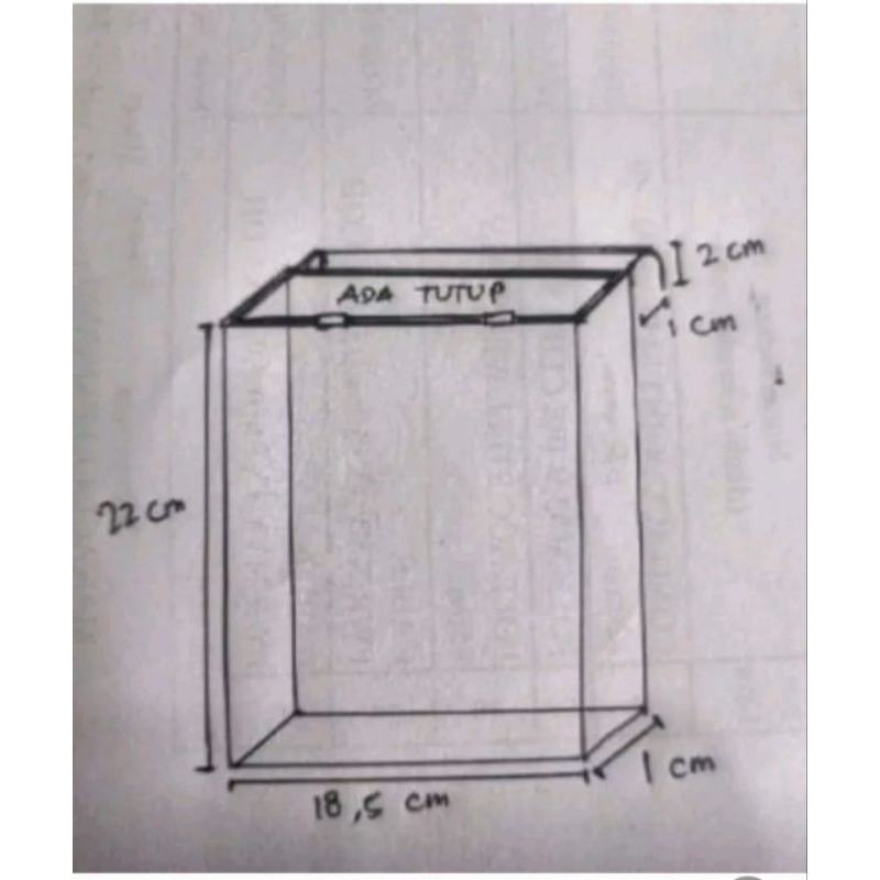 

custom meja 10mm 60x40x45cm