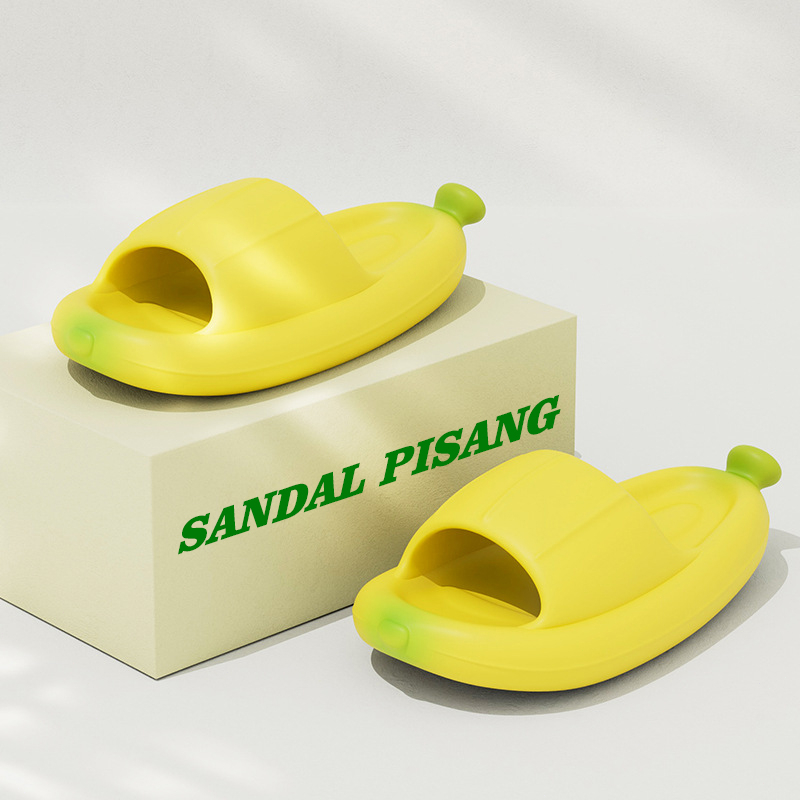 KOMIN-Sandal Rumah Wanita Sendal kreatif Dewasa Eva Lembut Ringan Nyaman Sandal Pasangan Korea Selatan Dalam Kamar Mandi SIZE 36-41