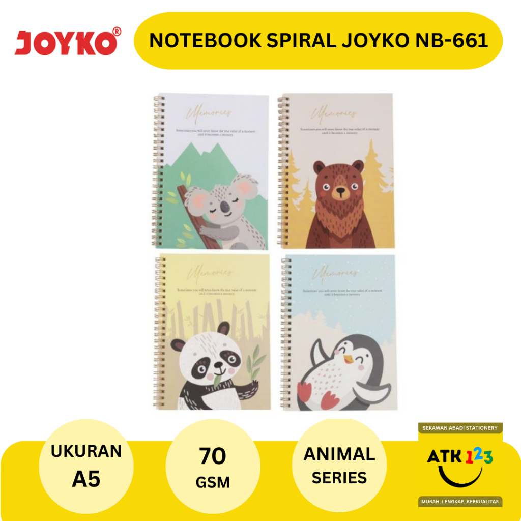 Buku Tulis Catatan / Diary / Notebook Garis Joyko A5 NB-707 Memories