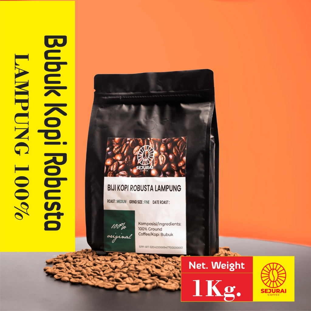 

Bubuk Kopi Robusta Lampung Extra Fine ( bubuk kopi original )