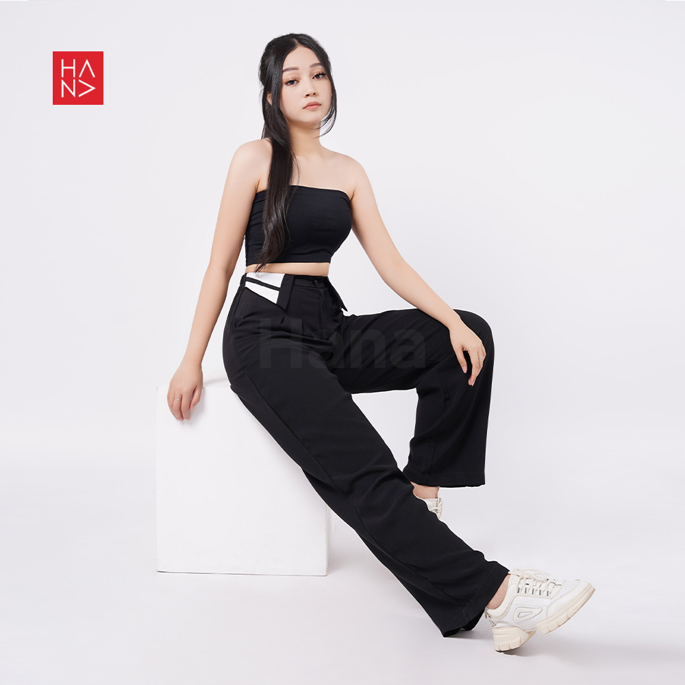 HanaFashion - Minji Collar Pants Celana Panjang Korea Wanita - LP270