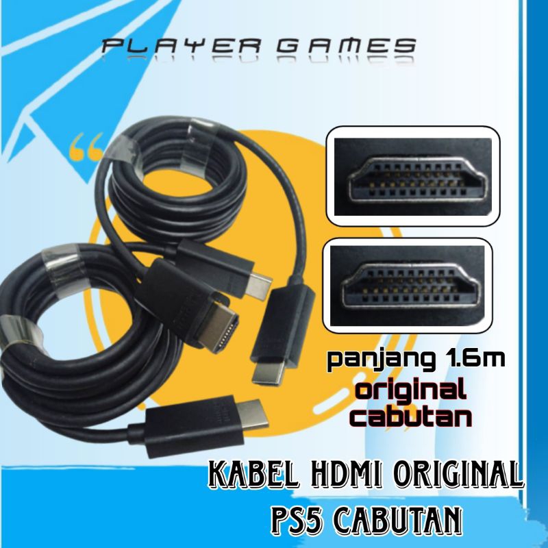 KABEL HDMI PS3 PS4 PS5 ORIGINAL CABUTAN 1.5 METER