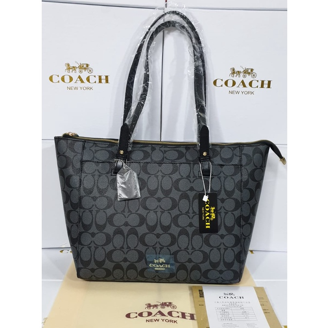 CO@CH Tote Signature Canvas Tote Coach New