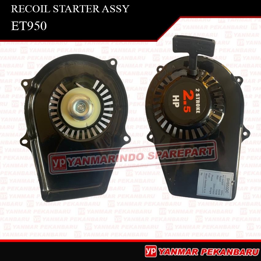 ET950 Recoil Starter Assy Tarikan Kap Engkol Mesin Genset 2 tak