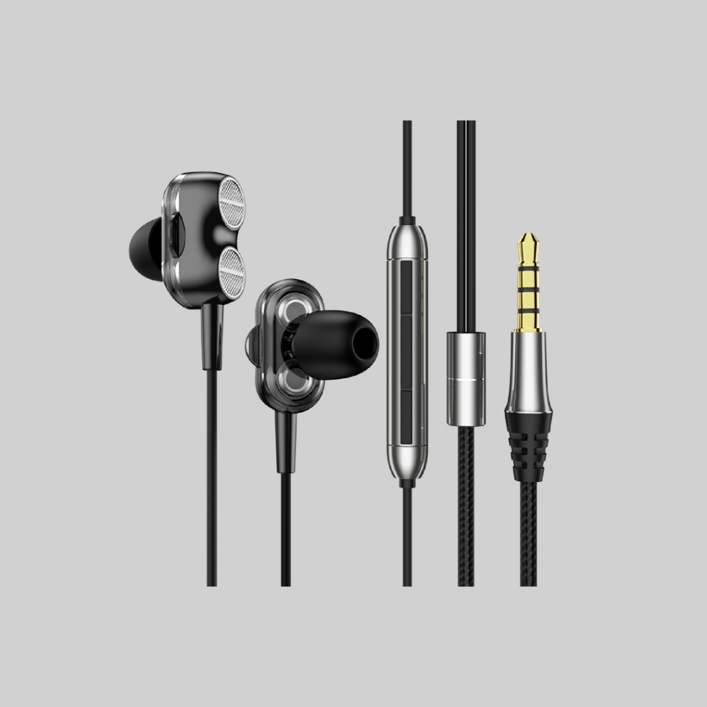 Headset Rexus Earphone Gaming EP4 Dual Driver With Mic