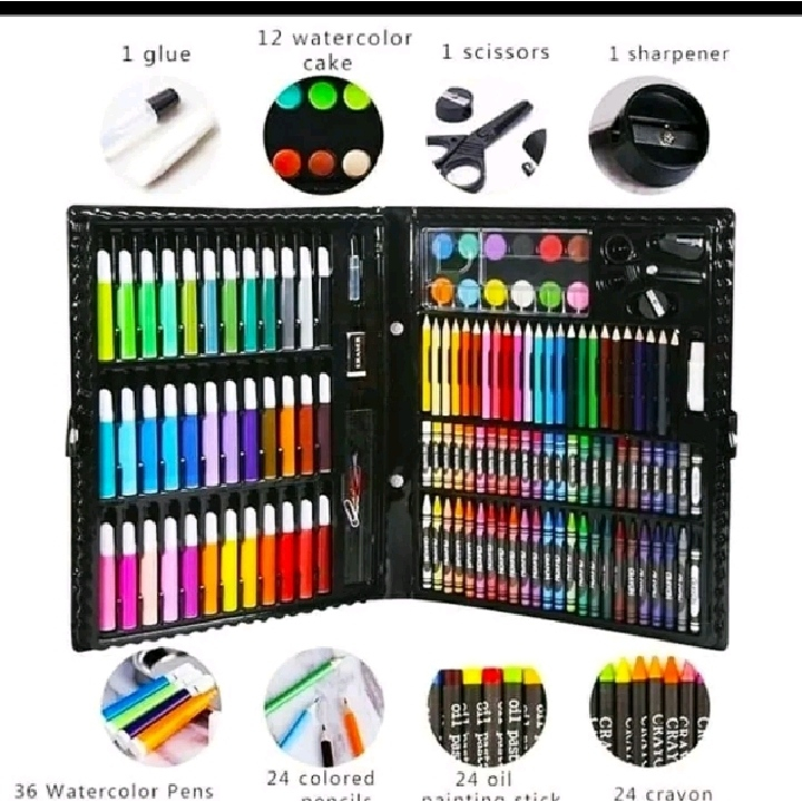 Promo Crayon Full Set 150 Pcs/Pensil Warna Lengkap Mewarnai