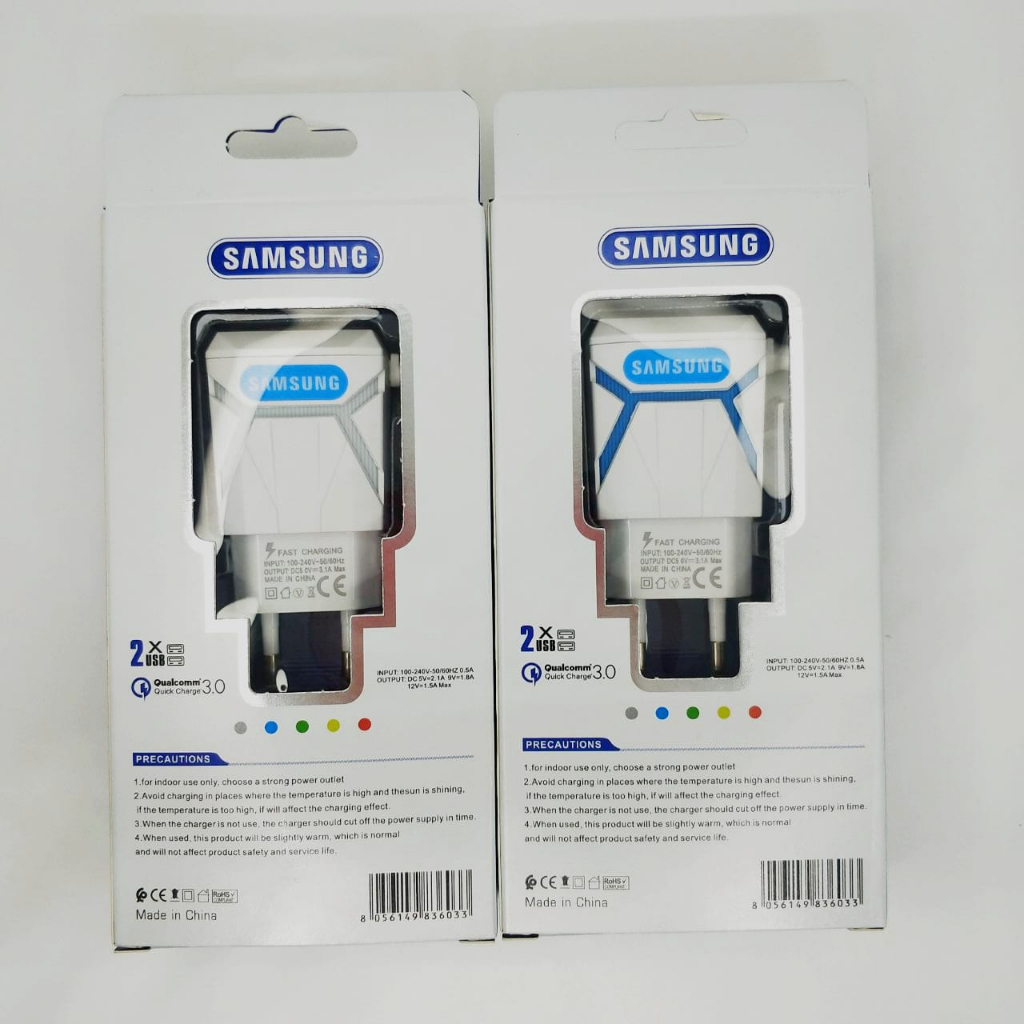 Charger Brand LED 2usb BST-C09 best quality terbaik Plus kabel micro