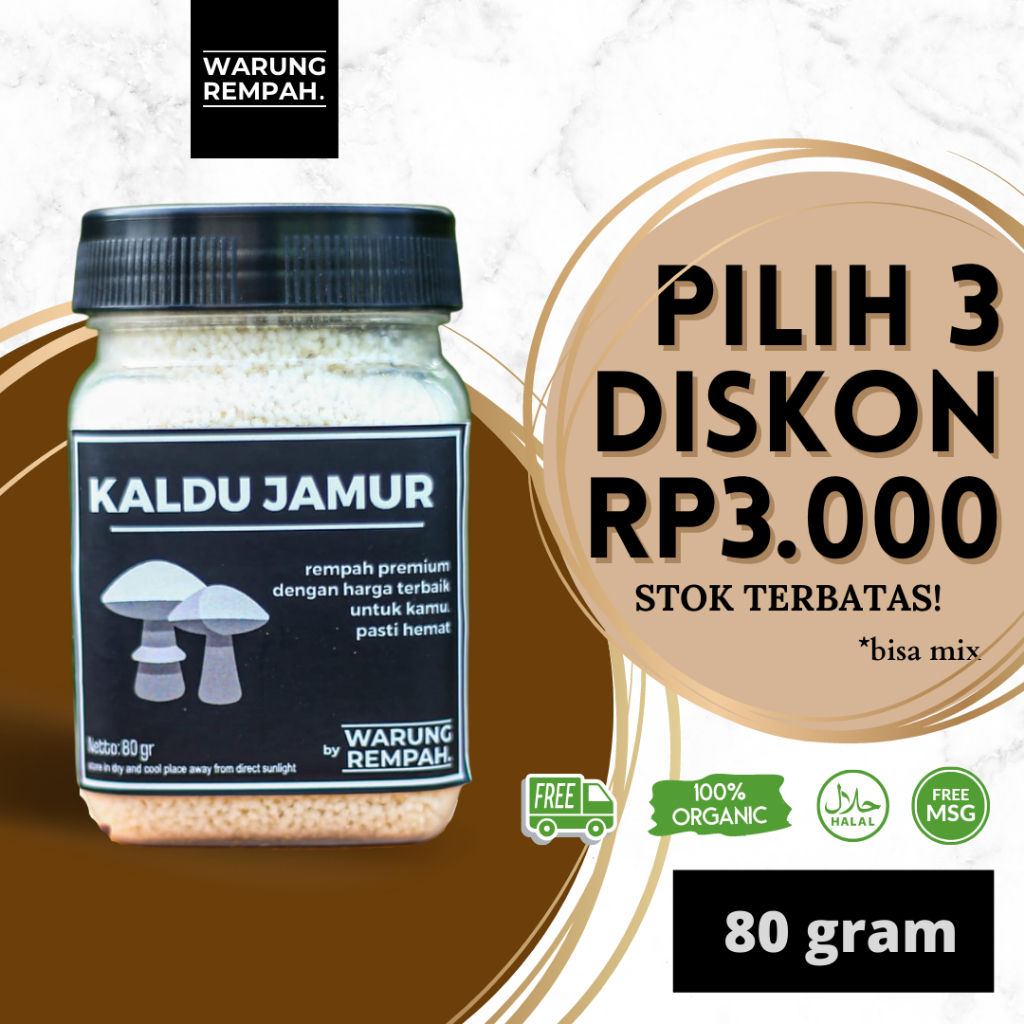 

Kaldu Rasa Jamur For Vegan Food Halal non MSG