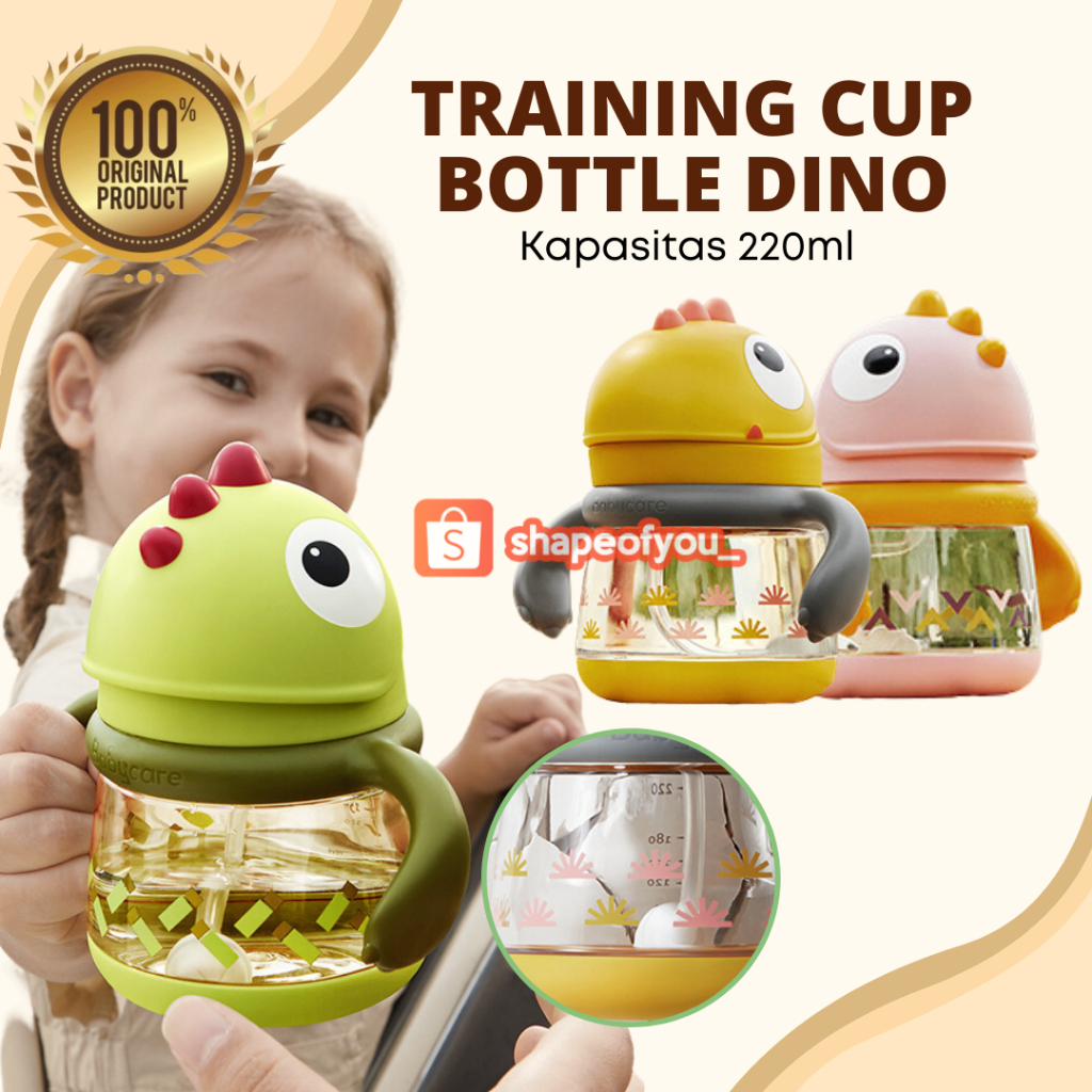 Botol Minum Bayi Gelas Anak Balita 220ML Training Cup Baby BPA Free