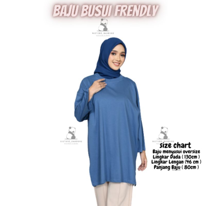 Baju Menyusui Bukaan Kanan Kiri Kaos Menyusui Oversize Bukaan Samping