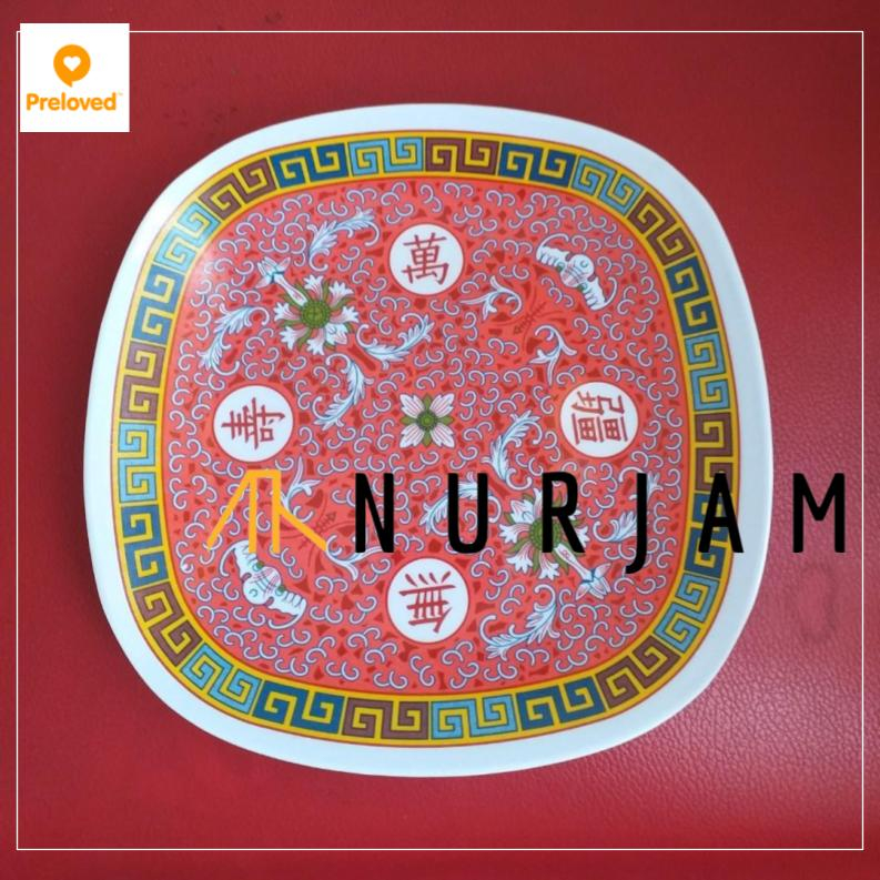 Piring kecil kue melamin melamine motif cina
