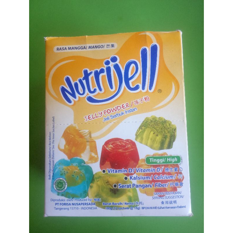 

Nutrijel Rasa Mangga Isi 12 Sachets 180g