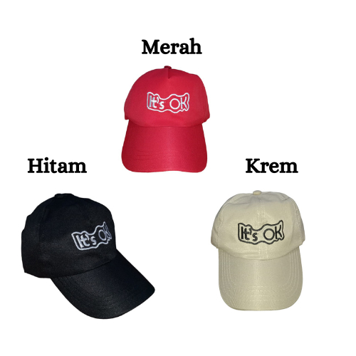 TOPI BASEBALL KARAKTER LUCU KUCING KACAMATA, IT'S OKAY DAN TEDDY BEAR 2-10 TAHUN LAKI PEREMPUAN